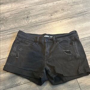 Old Navy Black Denim Shorts, size 8